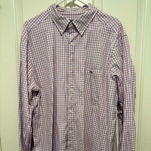 Vineyard Vines Classic Fit Shirt Mens XL - purple and white
